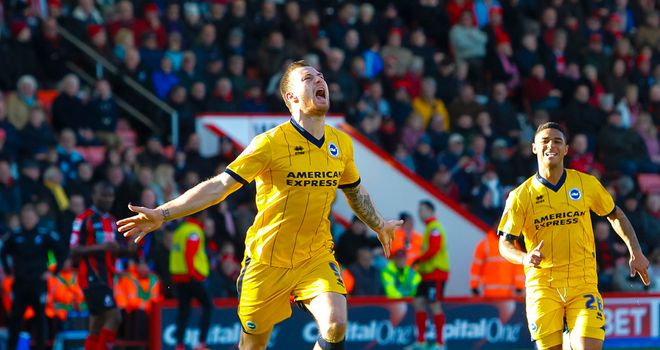Ashley Barnes: Grabbed a point for Brighton