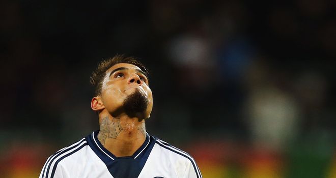 Kevin Prince Boateng of Schalke is left frustrated following draw