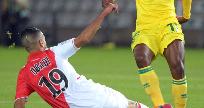 Monaco's midfielder Mounir Obbadi was on the scoresheet