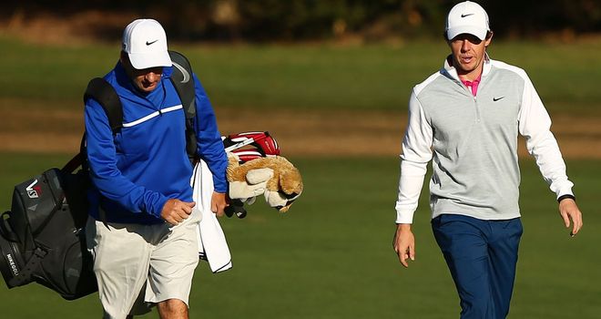 Rory McIlroy practising at Royal Sydney ahead of this week's Australian Open