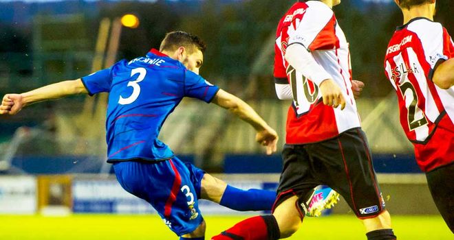 Graeme Shinnie: Scores the second Inverness goal against Kilmarnock