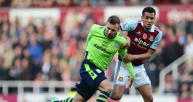 Aston Villa and West Ham fought to a goalless draw