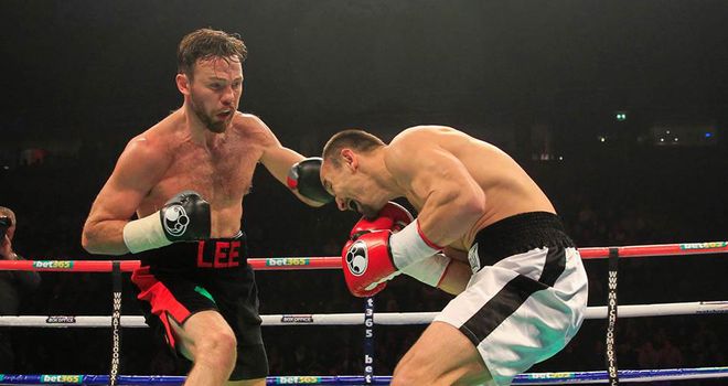 Andy Lee (L) in action recently (Pic Lawrence Lustig)
