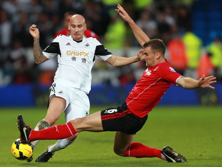 Jonjo Shelvey (l): Could face action for alleged 'gesture'