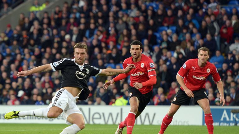 Rickie Lambert: On target against Cardiff City