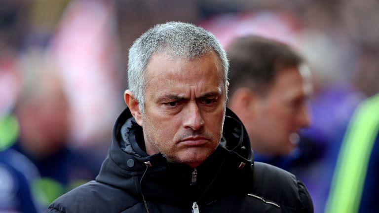 Jose Mourinho: Shows his displeasure at Stoke