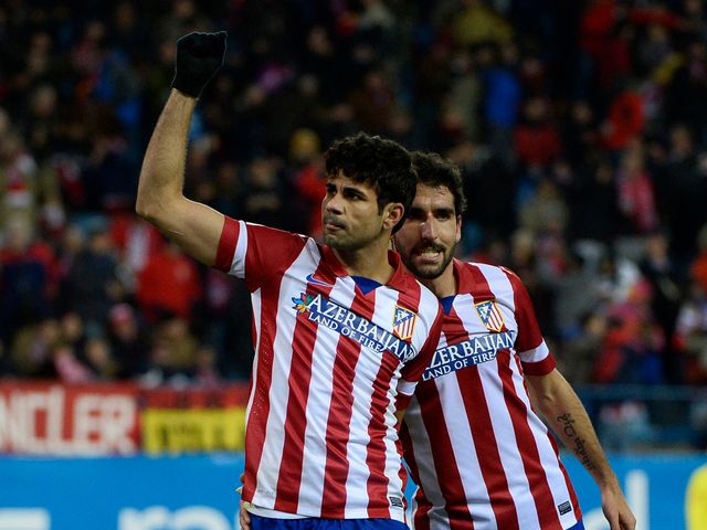 Diego da Silva Costa celebrates for Atletico Madrid