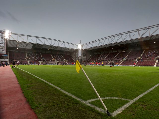 A generic view of Tynecastle before Hearts against Inverness