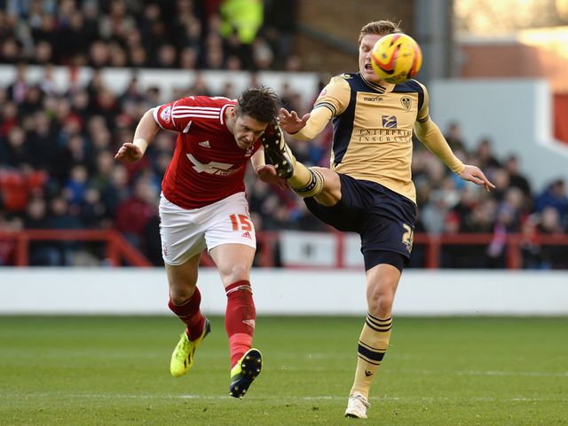 Greg Halford gets stuck in