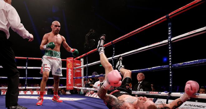 Beltran floors Burns in the eighth round of the September clash
