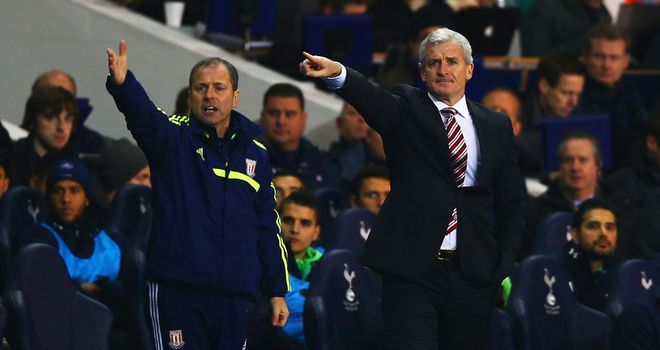 Mark Hughes: Guided his side to a 2-1 win over Leicester