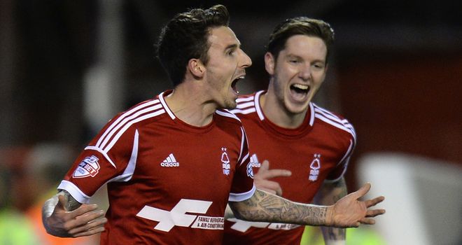 Matt Derbyshire: Celebrates Forest's winner