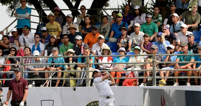 Sergio Garcia in action during his third round 65