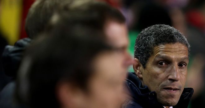 Chris Hughton: Saw his side lose at Anfield