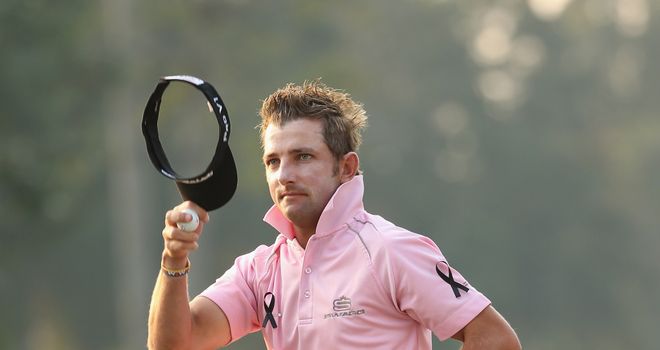 Jbe Kruger of South Africa at the Hong Kong Open