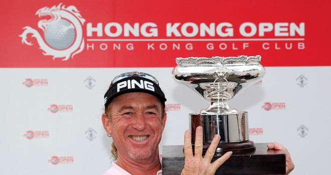 Miguel Angel Jimenez: Breaks his own record as the oldest winner on the European Tour