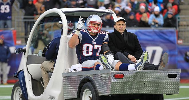 Rob Gronkowski: Facing long road back from serious knee injury