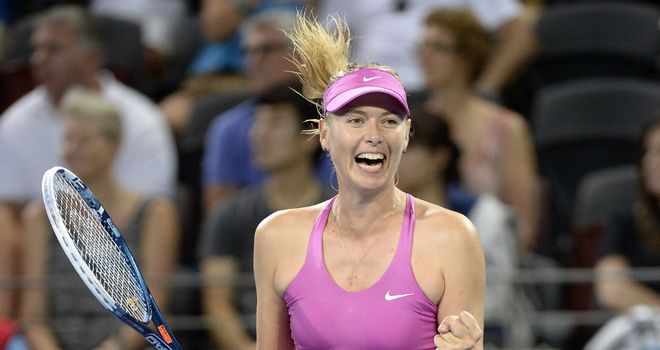 Maria Sharapova: Impressive return to action in Brisbane