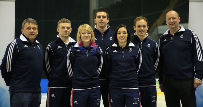 Stuart Horsepool (far left): Sees having the right attitude in training as crucial to his squad's medal hopes