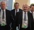 Greg Dyke (second from right) and other England representatives at the World Cup draw in Brazil