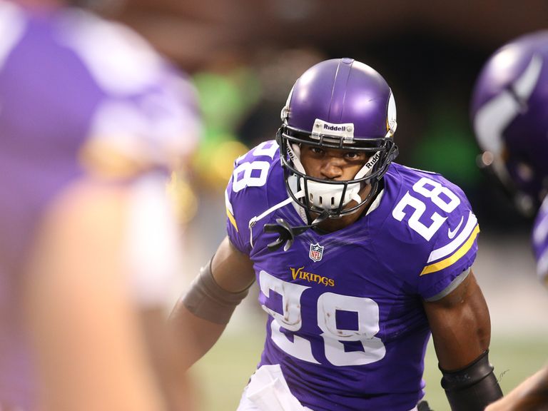 Adrian Peterson had over 200 yards on the ground