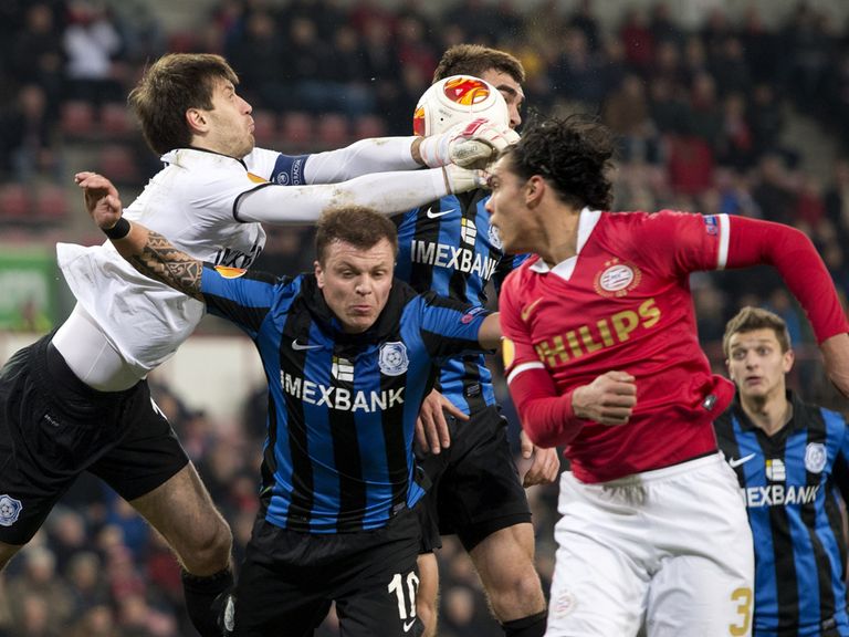 PSV lost to Chornomorets and exit the Europa League.