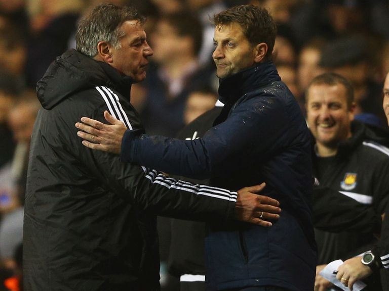 Allardyce: Hailed Sherwood's efforts at Spurs