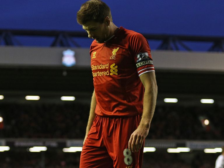 Steven Gerrard: Suffered a hamstring injury during Saturday's win over West Ham