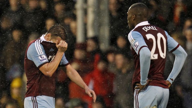 Kevin Nolan: Red carded at Craven Cottage