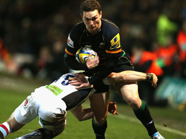 George North in action against Harlequins on Friday