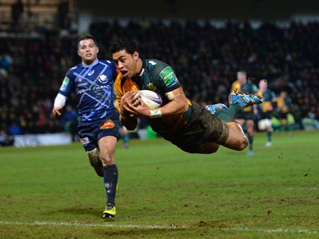 George Pisi goes in for the game's only try late on