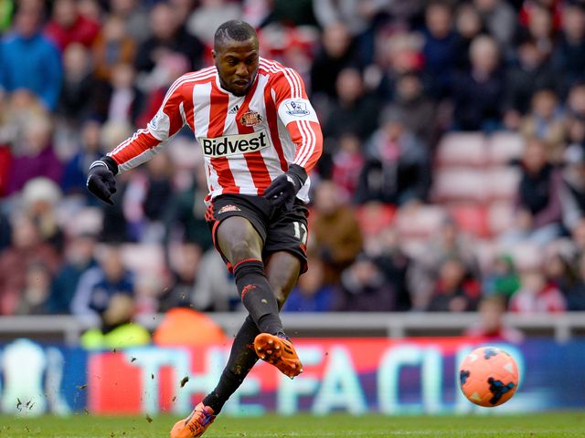 Jozy Altidore of Sunderland takes a shot