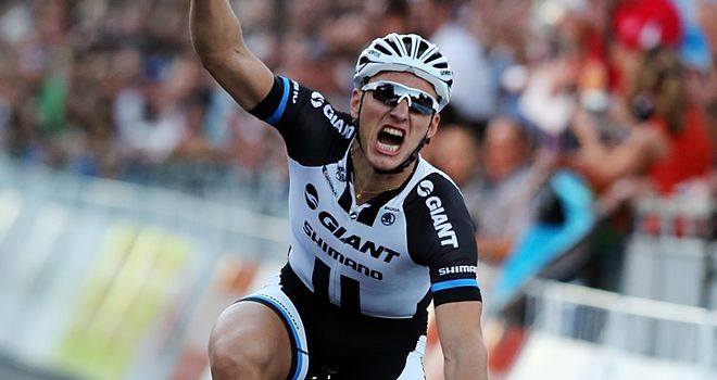 Marcel Kittel beat compatriot Andre Greipel into second place