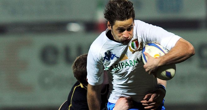 Angelo Esposito, pictured in U20 action, will make his senior debut for Italy in Cardiff