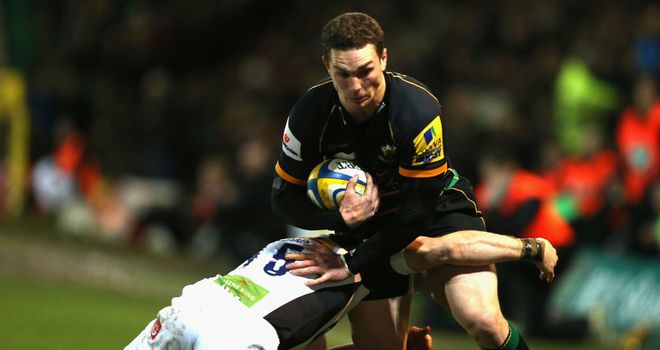 George North: scored the opening try for Northampton
