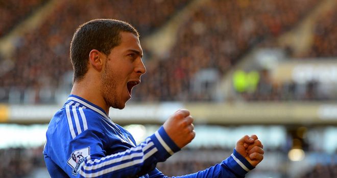 Eden Hazard: Broke the deadlock for Chelsea with a fine goal