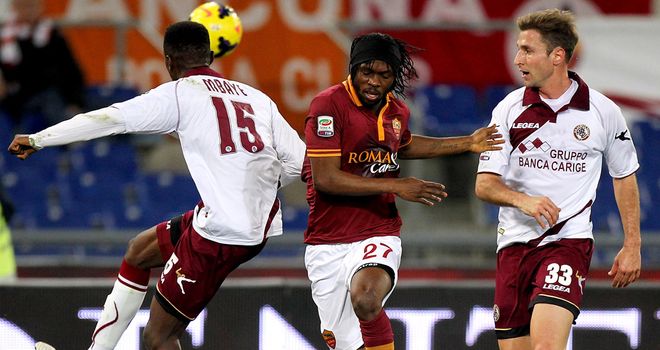 Gervinho in action for Roma