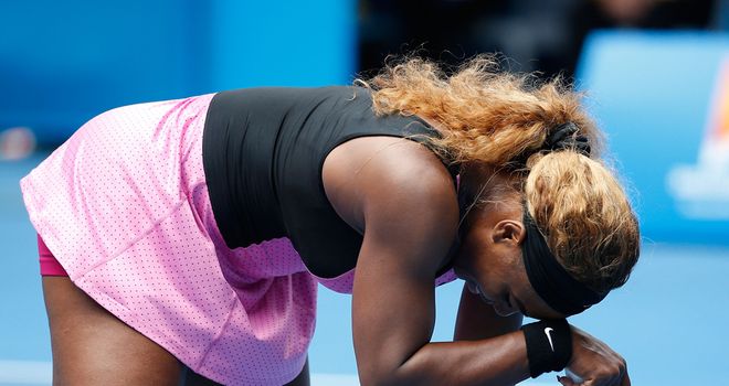 Serena sustained a back injury in Melbourne last month