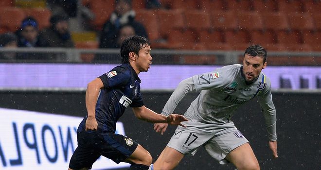 Yuto Nagatomo was on target for Inter Milan