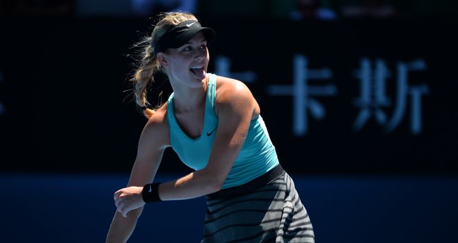 Eugenie Bouchard ousted Ana Ivanovic in the quarter-finals