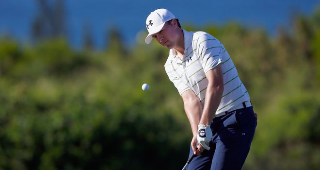 Jordan Spieth: Shares the lead with Dustin Johnson and Webb Simpson