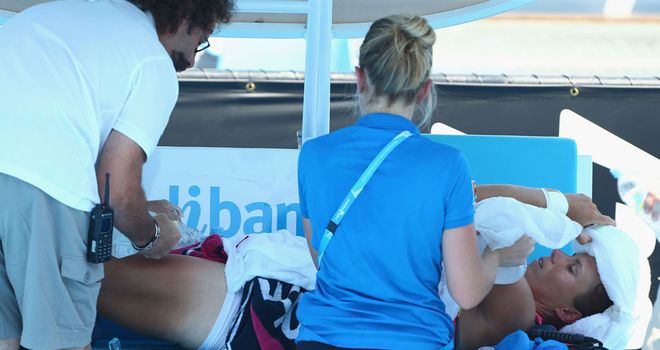 Varvara Lepchenko: Is treated amid temperatures in excess for 40c