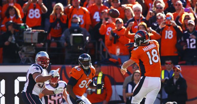 Peyton Manning led the Denver Broncos to a 26-16 win over New England