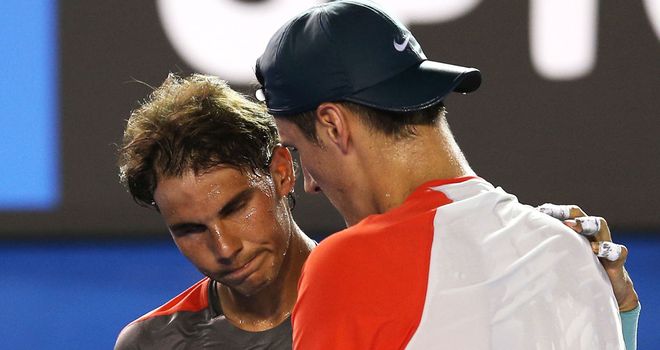 Rafael Nadal sympathizes with Bernard Tomic after he quit through injury
