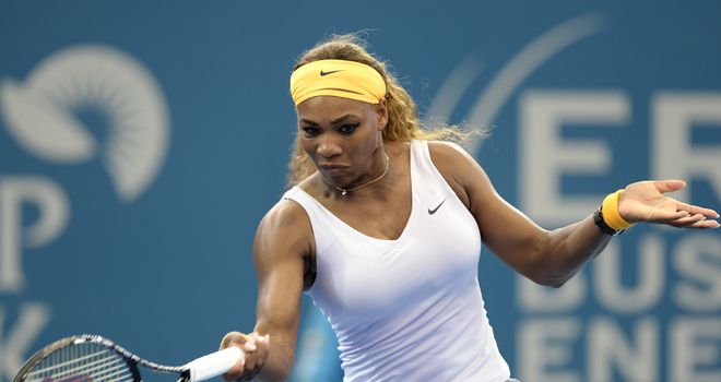Serena Williams: Will play Maria Sharapova in the last four in Brisbane