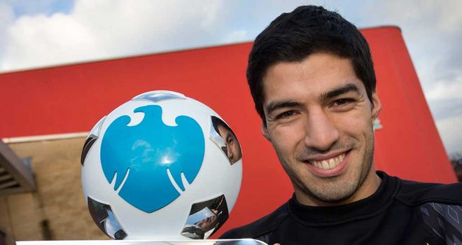 Luis Suarez: Liverpool striker was named Barclays player of the month