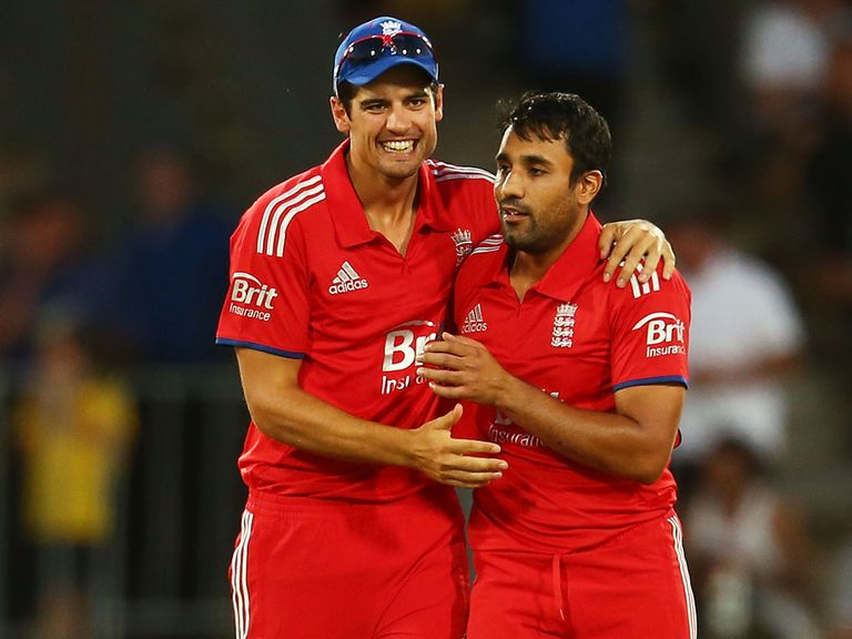Alastair Cook (l): Has the backing of Ravi Bopara