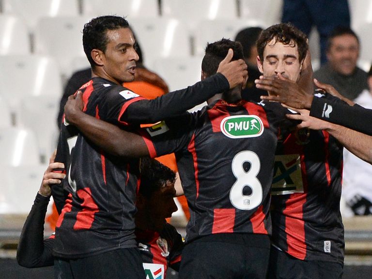 Nice celebrate during their thrilling win over Marseille