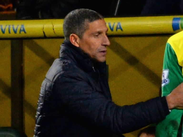 Chris Hughton: Under pressure at Norwich