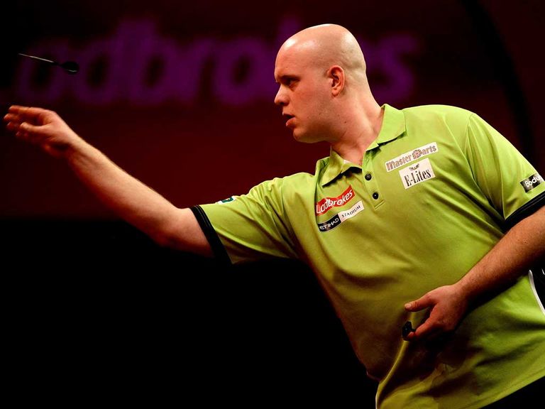 Michael van Gerwen: Safely through to the second round
